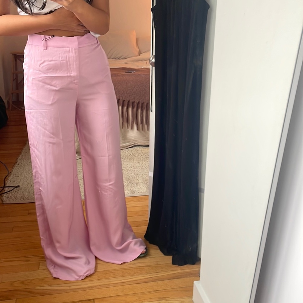 Zara Pink Wide Leg Pants